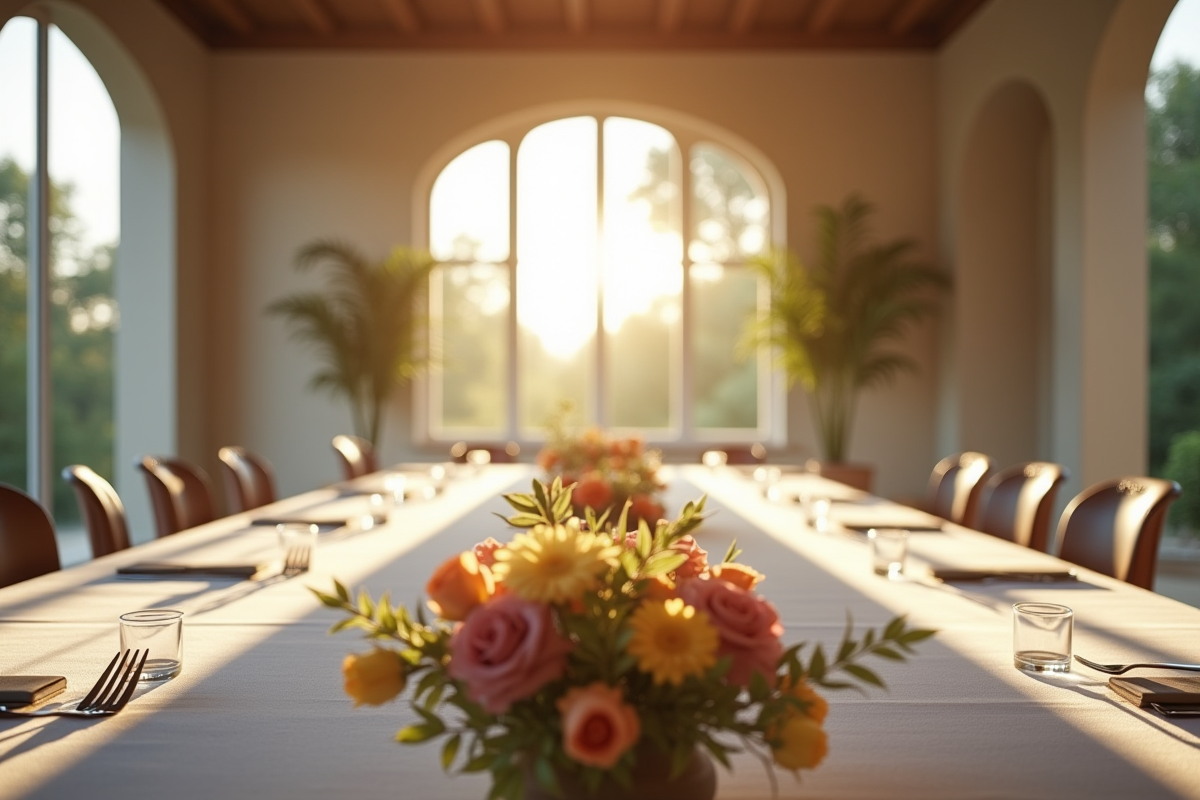 Salle de seminar élégante dans une villa provençale
